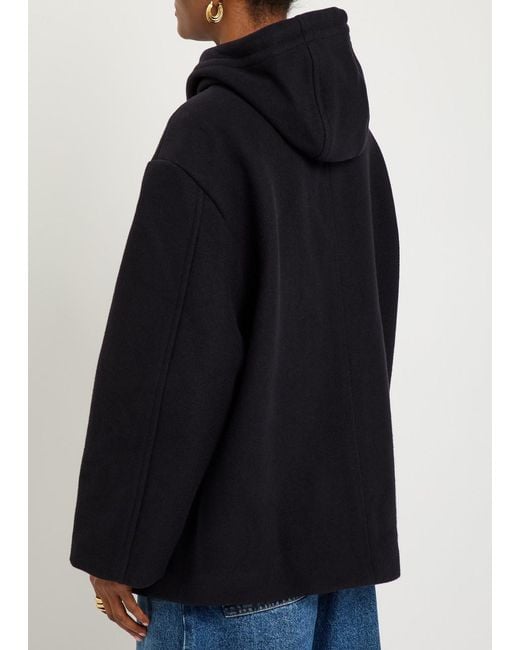 Studio Nicholson Black Etna Hooded Wool And Cashmere-Blend Jacket