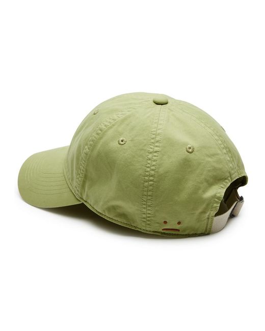 Acne Green Cunov Cotton Cap