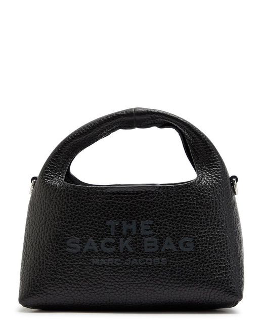 Sack Micro Marc Jacobs The Sack Micro Leather Top Handle Bag in Black | Lyst UK