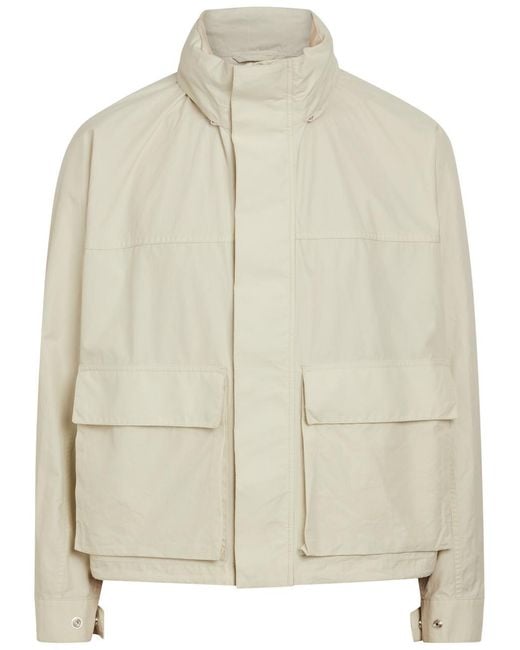 Lemaire Natural High-Neck Cotton Parka Jacket for men
