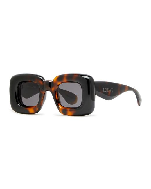Loewe Black Oversized Rectangle-frame Sunglasses