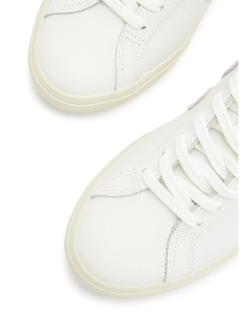 Veja White Esplar Leather Sneakers
