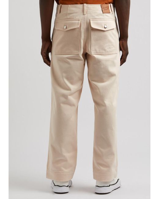 Maison Kitsuné Natural Workwear Denim Trousers for men