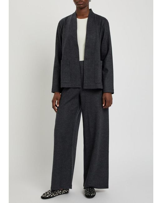 Eileen Fisher Black Wool Jacket