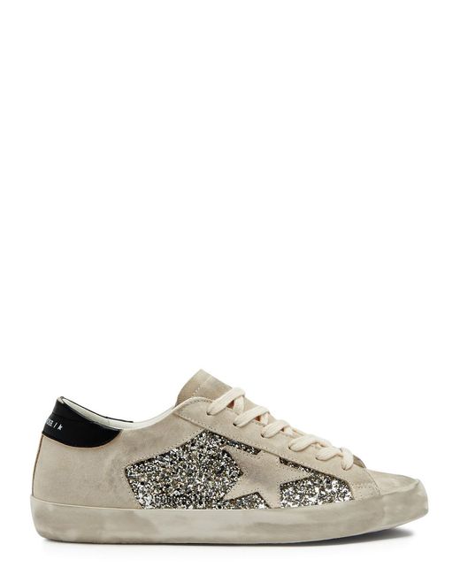 Golden Goose Deluxe Brand Natural Super-star Panelled Suede Sneakers