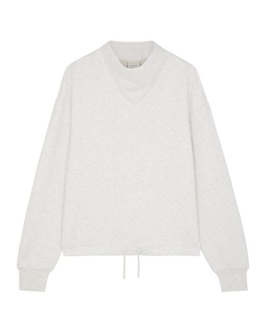Varley White Betsy Stretch-jersey Sweatshirt