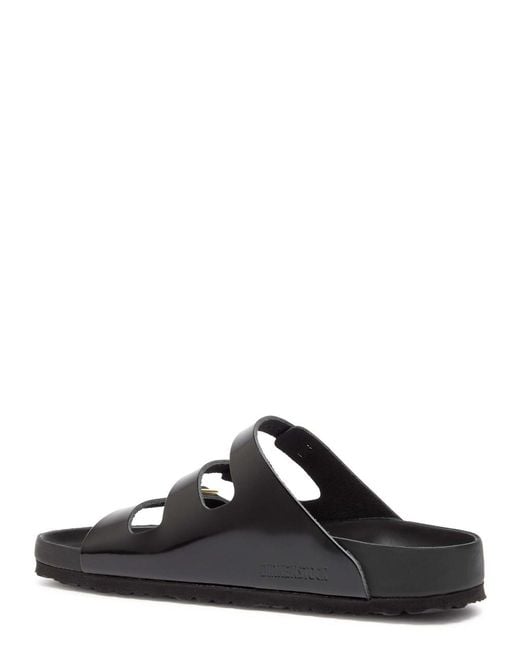 Birkenstock Black Florida Patent Leather Sliders Eu37 Uk4