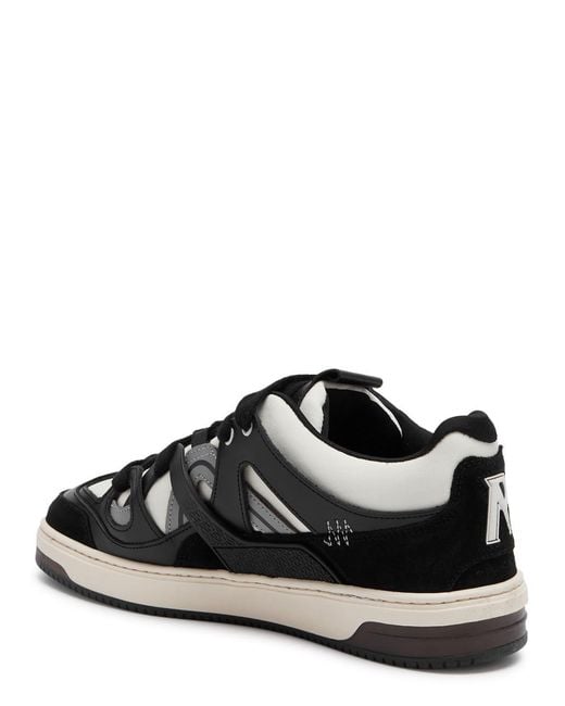 Represent Black Bully Panelled Canvas Sneakers for men