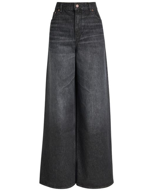 Chloé Gray Wide-Leg Jeans