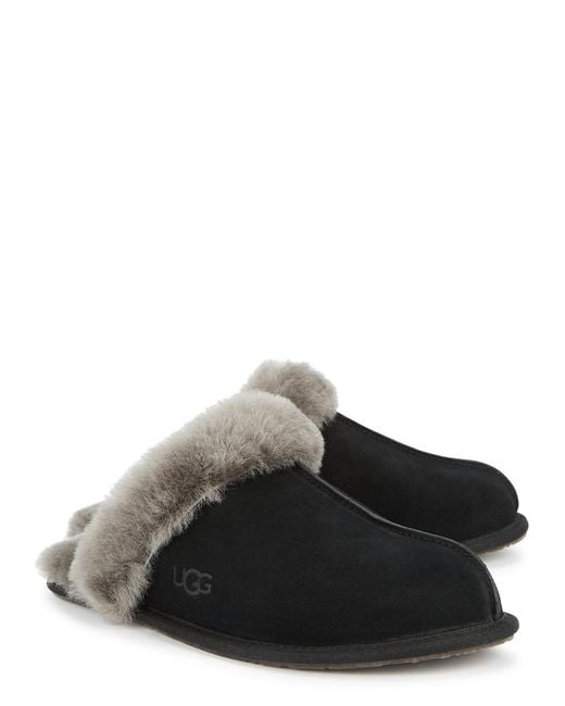 Ugg Brown Scuffette Ii Suede Slippers , Slippers, Designer Stamp