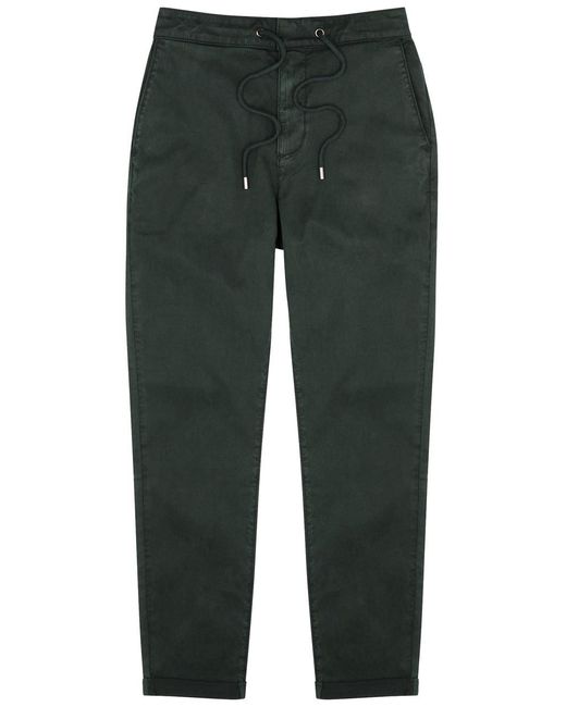 PAIGE Green Fraser Stretch-twill Trousers for men