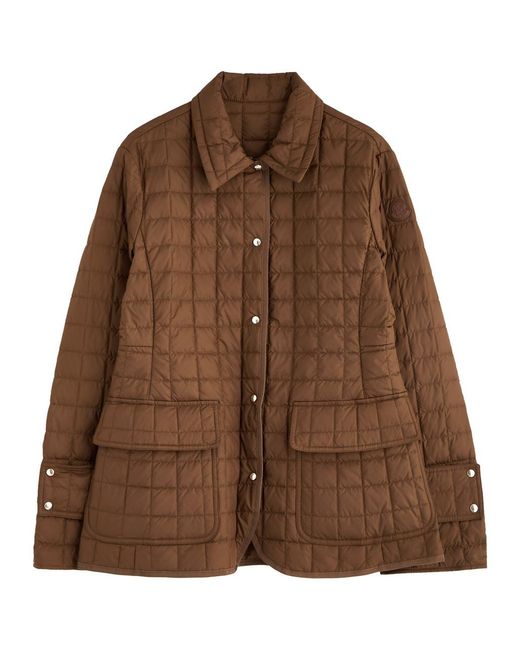 Moncler Brown Epinal Quilted Shell Jacket
