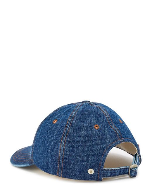 Loewe Blue Logo-Embroidered Cap for men