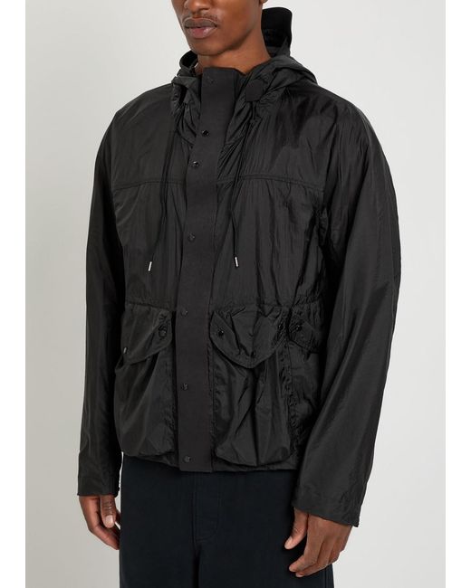 C P Company Black Skye Panelled Shell Jacket for men