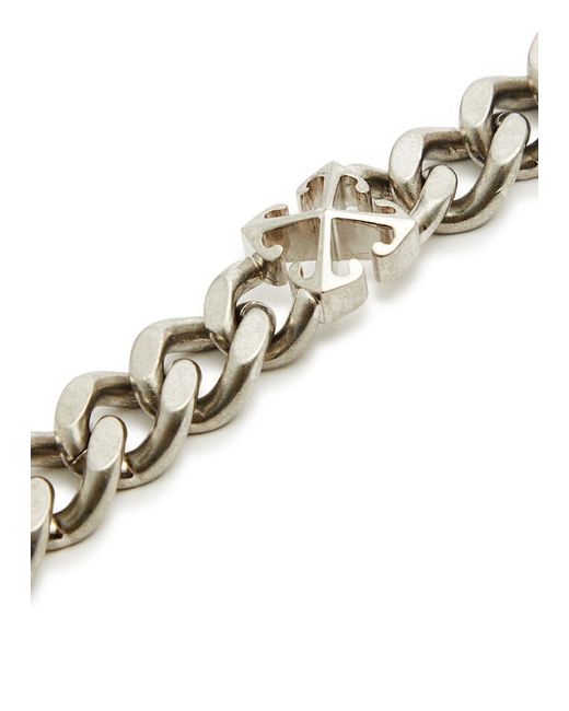 Off-White c/o Virgil Abloh Metallic Arrow Chain Bracelet for men