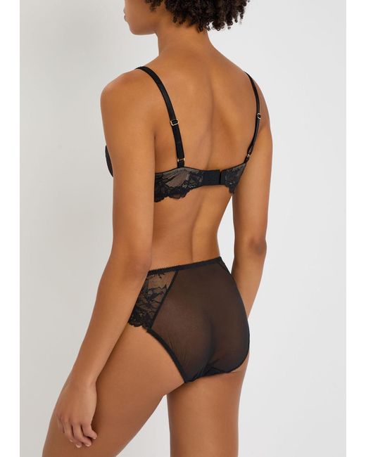 Wacoal Black Vivid Attraction Tulle Underwired Bra