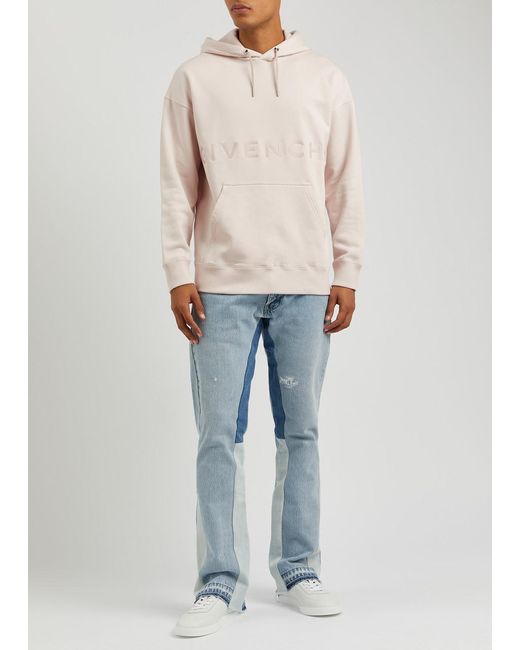 Givenchy Pink Logo Hooded Cotton Sweatshirt for men
