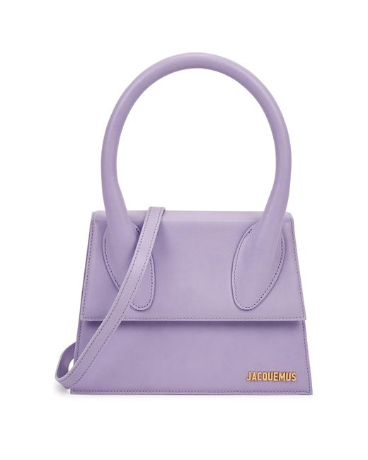 Jacquemus Purple Le Grande Chiquito Leather Top Handle Bag, Bag
