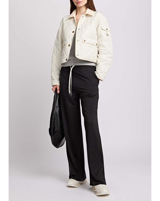 Moncler Natural Chitre Quilted Shell Jacket