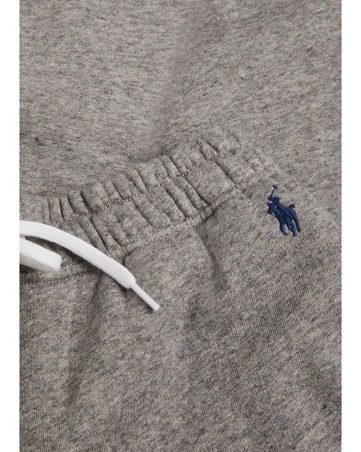 Polo Ralph Lauren Gray Logo-Embroidered Cotton-Blend Sweatpants