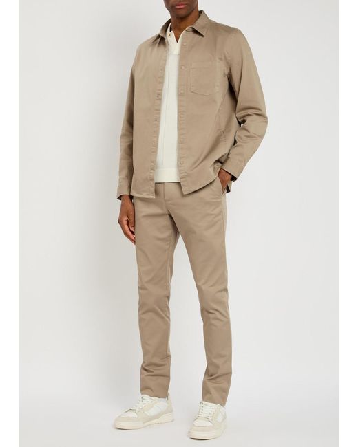 L'Estrange Natural Stretch-Cotton Overshirt for men