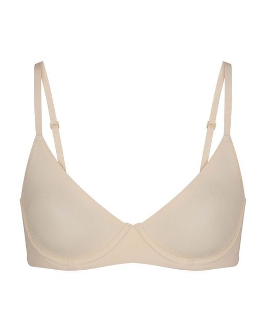 Skims Natural Unlined Stretch-Jersey Demi Bra