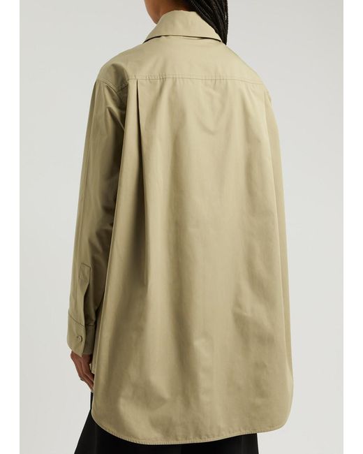 Jil Sander Natural Oversized Cotton-Poplin Shirt