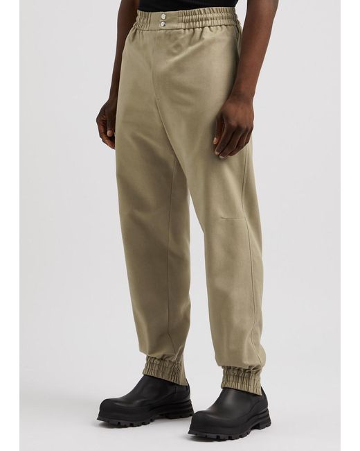 Alexander McQueen Natural Cotton-Canvas Trousers for men