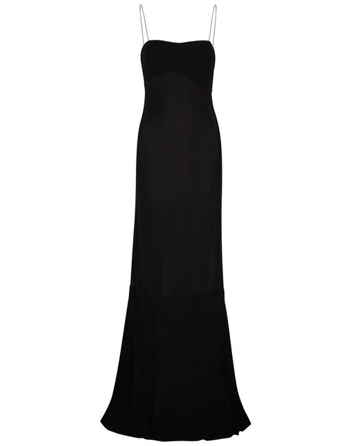 Jacquemus Black La Robe Fino Panelled Gown