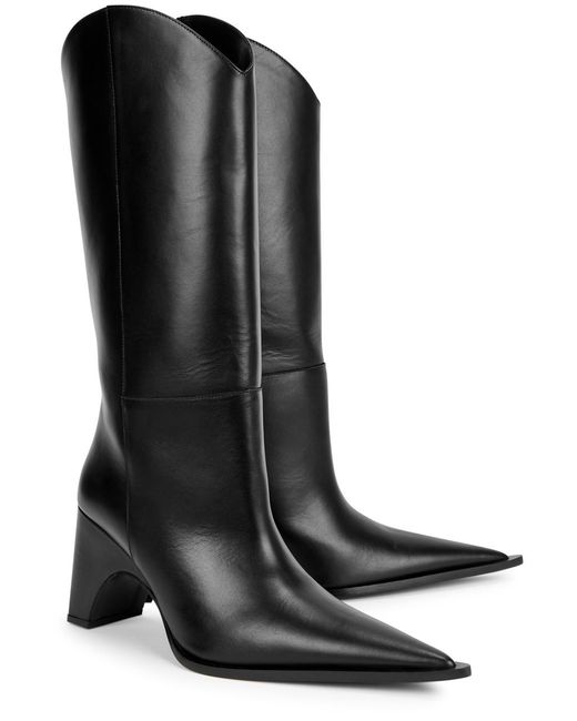 Coperni Black Bridge 90 Leather Mid-calf Boots