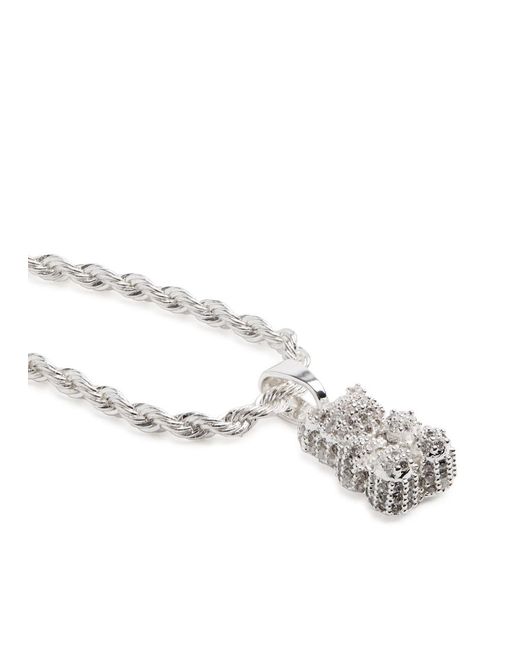 Crystal Haze Jewelry Metallic Nostalgia Bear-Plated Necklace