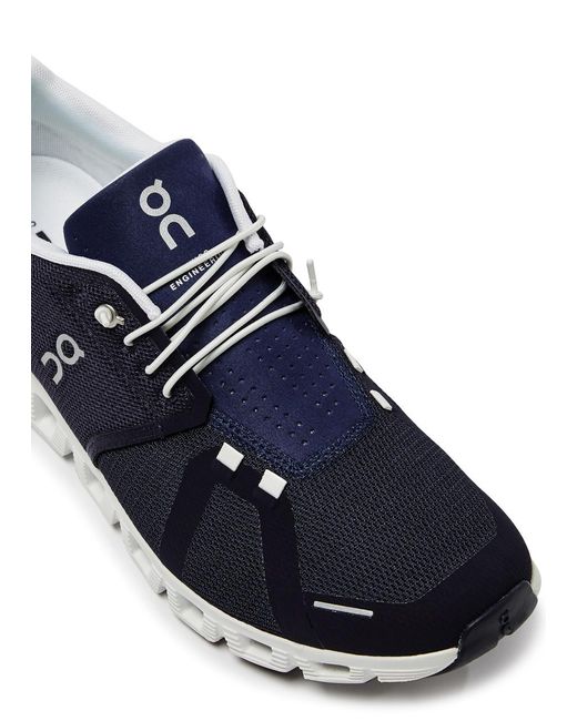 On Shoes Blue Running Cloud 5 Mesh Sneakers for men