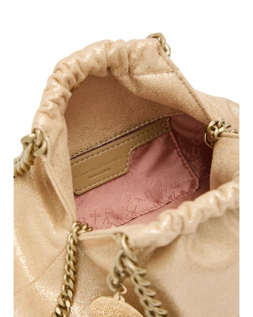 Stella McCartney Natural Falabella Drawstring Faux Leather Cross-Body Bag