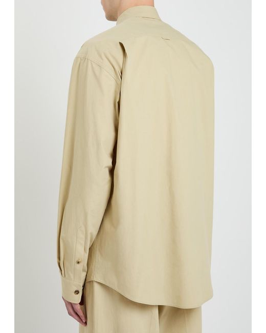 Calvin Klein Natural Cornelius Patch-Pockets Cotton Shirt for men
