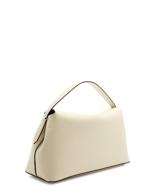 Totême  Natural T-Lock Leather Top Handle Bag