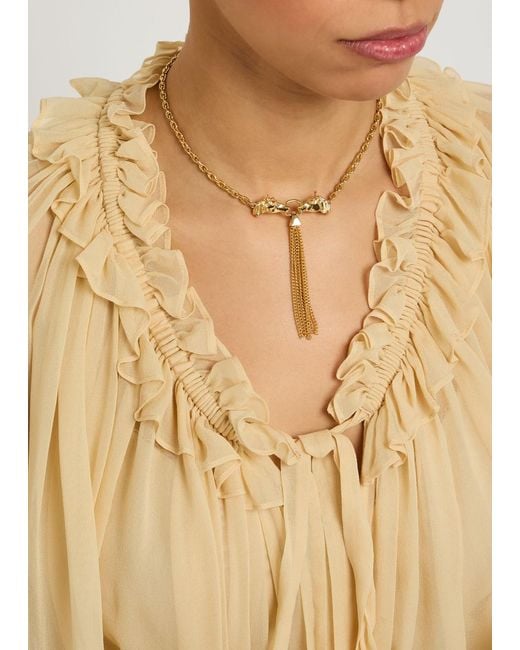 Chloé White The Chloé Chain Choker