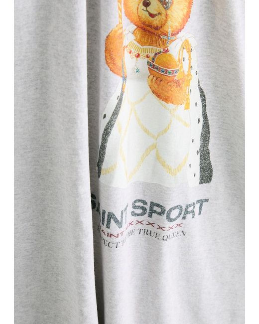 SAINT Mxxxxxx White Saint Sport Printed Cotton T-Shirt for men