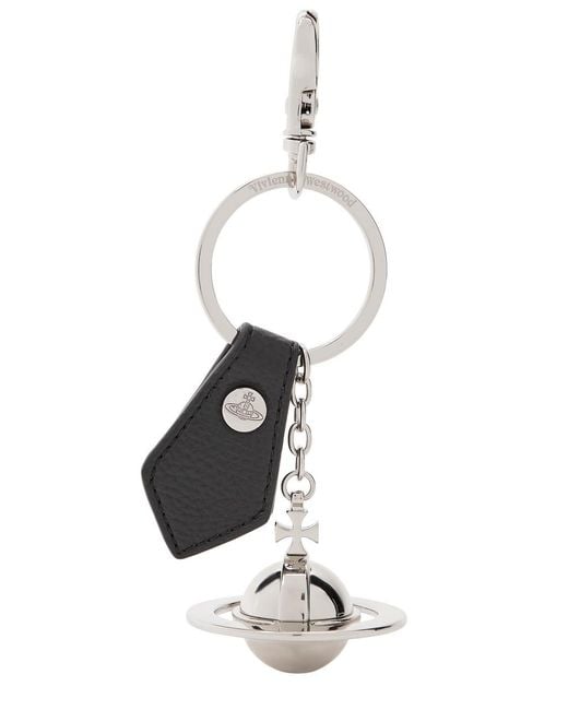Vivienne Westwood White 3D Orb Keyring