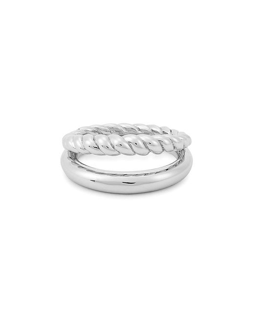 Missoma White Radial Sterling Ring