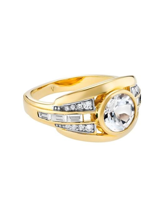 V By Laura Vann White Laura Vann 18Kt Vermeil Ring