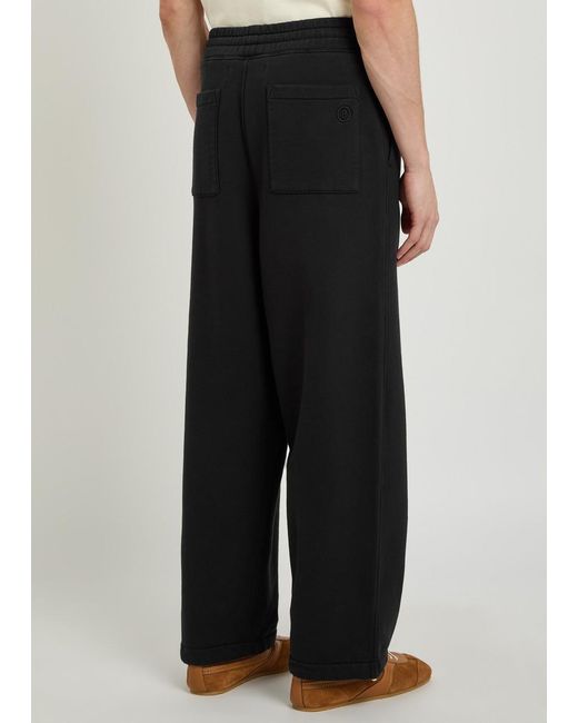 Picante Black Everyday Wide-Leg Cotton Sweatpants for men