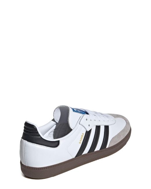Adidas White Samba Og Leather Sneakers