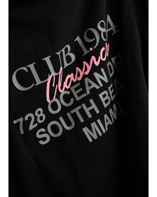 Club 1984 Black Vice City Printed Cotton T-Shirt for men
