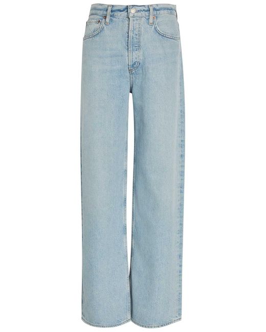 Agolde Blue Ren Wide-Leg Jeans