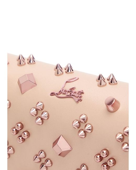 Christian Louboutin Pink Paloma Embellished Leather Clutch