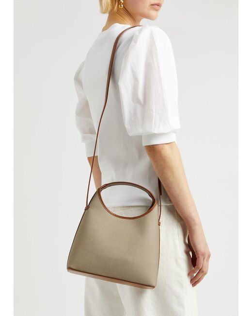 Aesther Ekme White Mini Sac Canvas Top Handle Bag