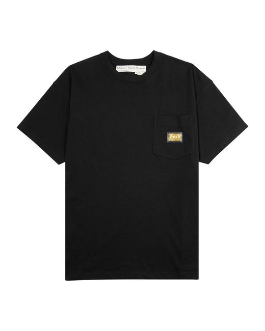 Advisory Board Crystals Black Logo Cotton T-shirt for men