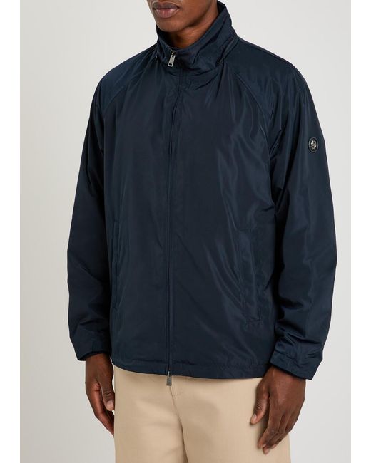 Boss Blue Carlen Hooded Shell Jacket for men
