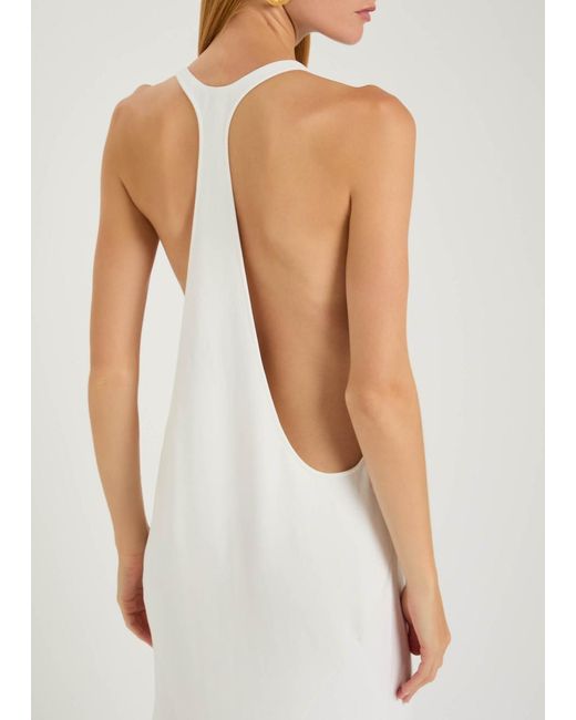 Jacquemus La Marcel Crepe Maxi Dress in White | Lyst
