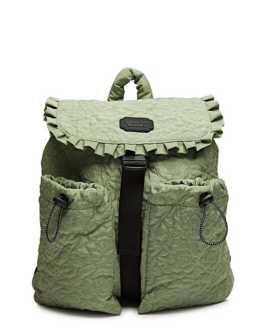 Damson Madder Green Rose Quilted Shell Backpack